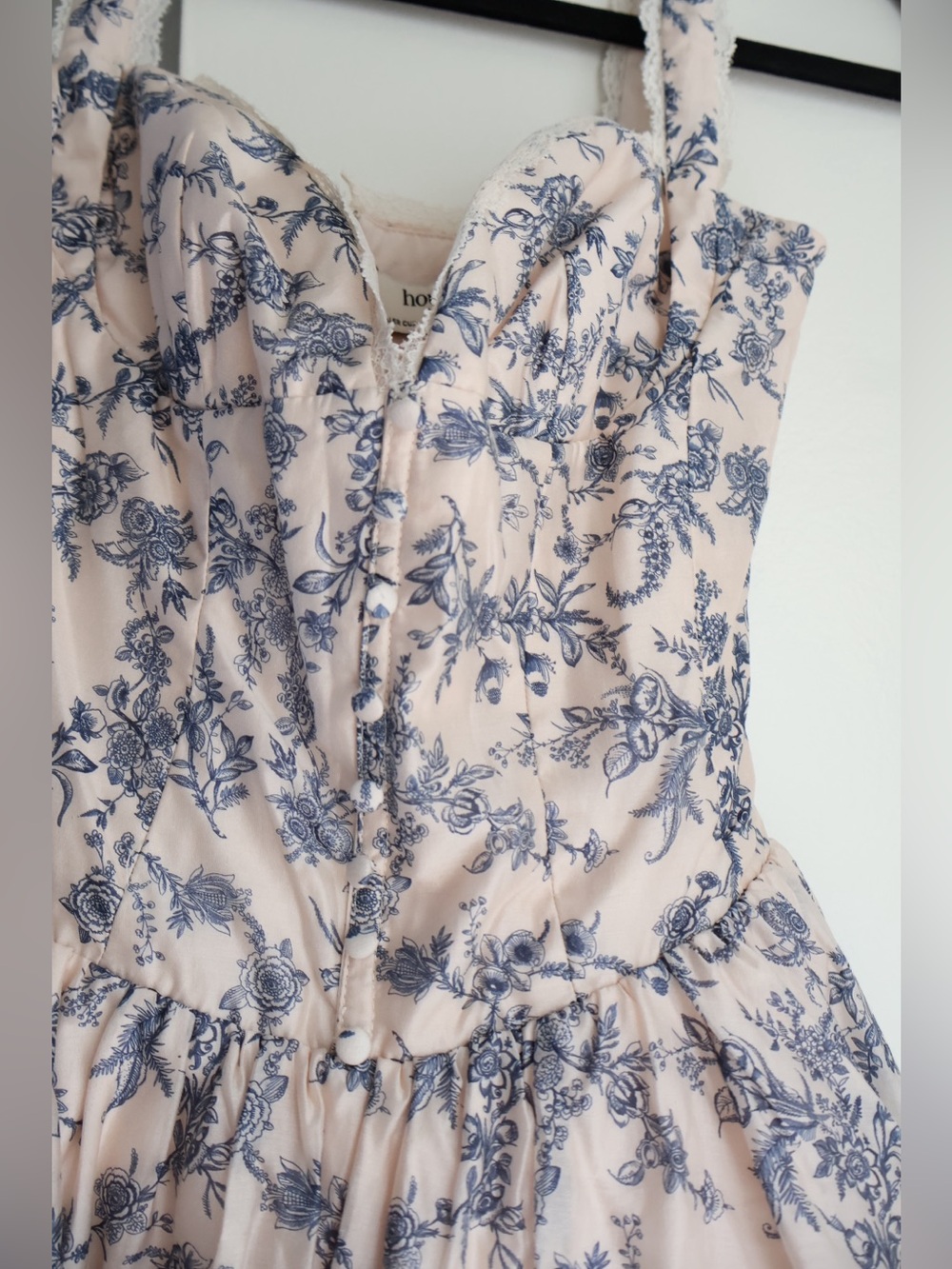 HOUSE OF CB 'Brigitte' English Porcelain Print Corset Mini Dress *never worn* - Picture 7 of 8